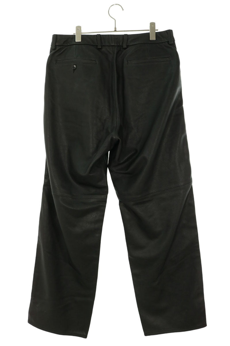 SUPREME 25AW Leather Trouser Black Size 32
