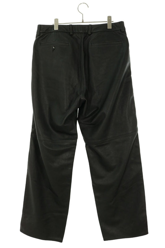 SUPREME 25AW Leather Trouser Black Size 32