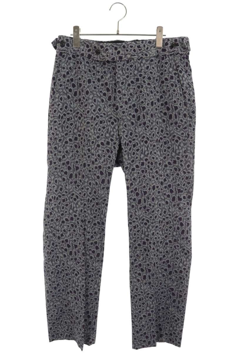 Needles Jacquard All Over Pattern Trousers Purple Size M