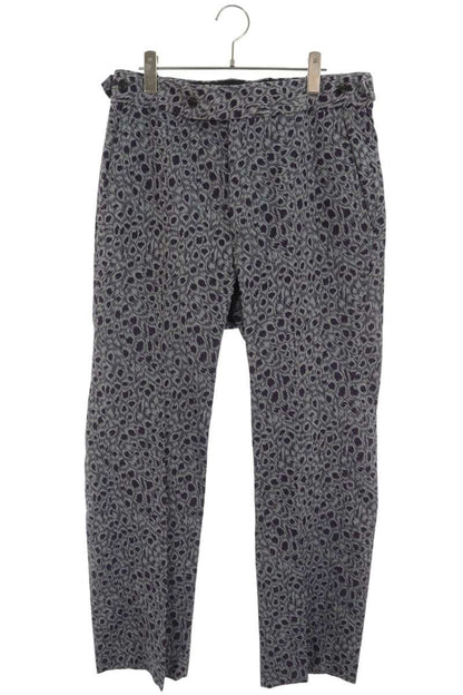 Needles Jacquard All Over Pattern Trousers Purple Size M