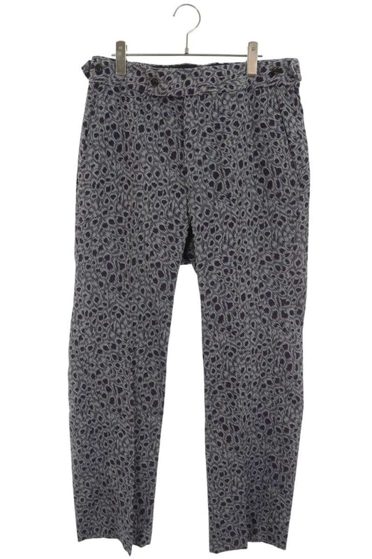 Needles Jacquard All Over Pattern Trousers Purple Size M