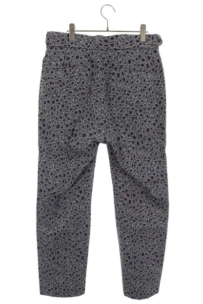 Needles Jacquard All Over Pattern Trousers Purple Size M