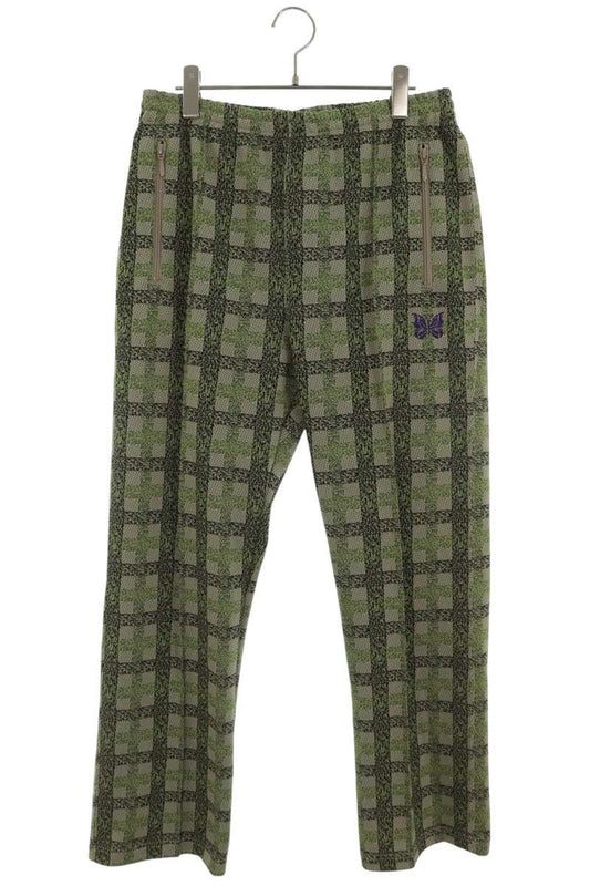 Needles All Over Pattern Polyester Track Pants Green Size M