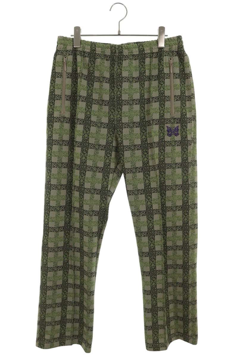 Needles All Over Pattern Polyester Track Pants Green Size M