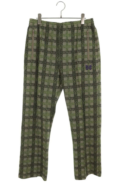 Needles All Over Pattern Polyester Track Pants Green Size M
