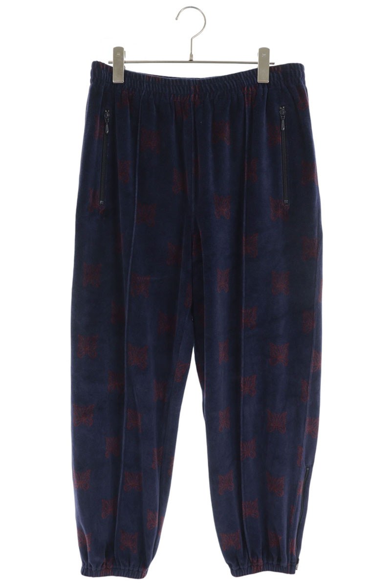 Needles Papillon Zip Cotton Blend Track Pants Navy Size M