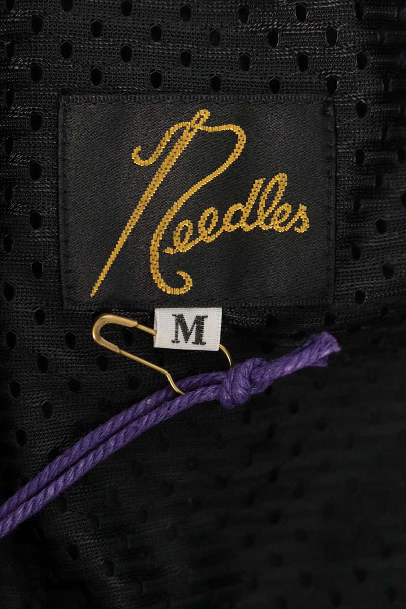 Needles Papillon Zip Cotton Blend Track Pants Navy Size M