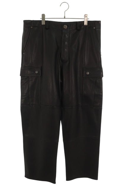 Chrome Hearts DEVIL DOG LTHR Leather Pants Size 36