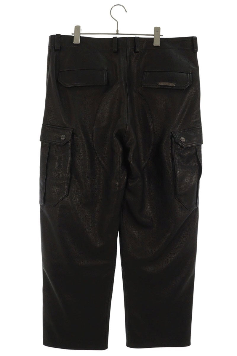 Chrome Hearts DEVIL DOG LTHR Leather Pants Size 36