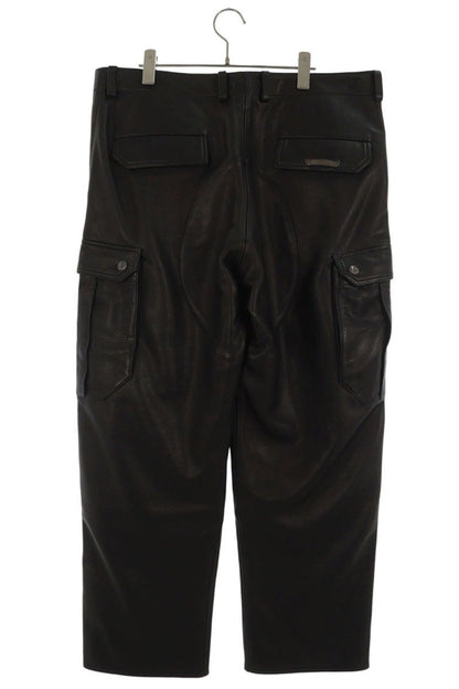 Chrome Hearts DEVIL DOG LTHR Leather Pants Size 36