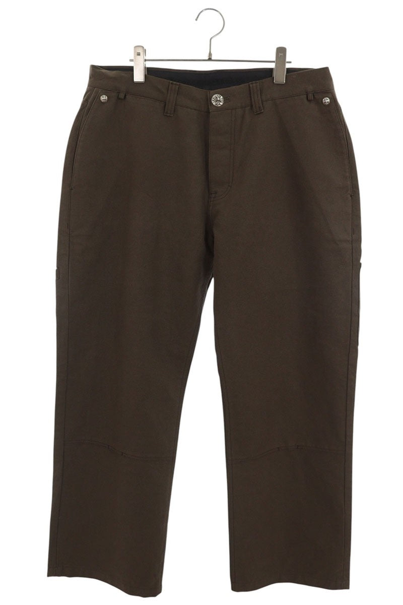 Chrome Hearts Carpenter Cemetery Patch Leather Pants Size 36
