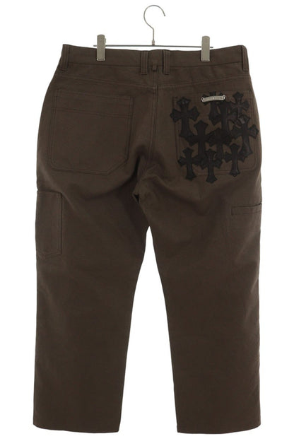 Chrome Hearts Carpenter Cemetery Patch Leather Pants Size 36