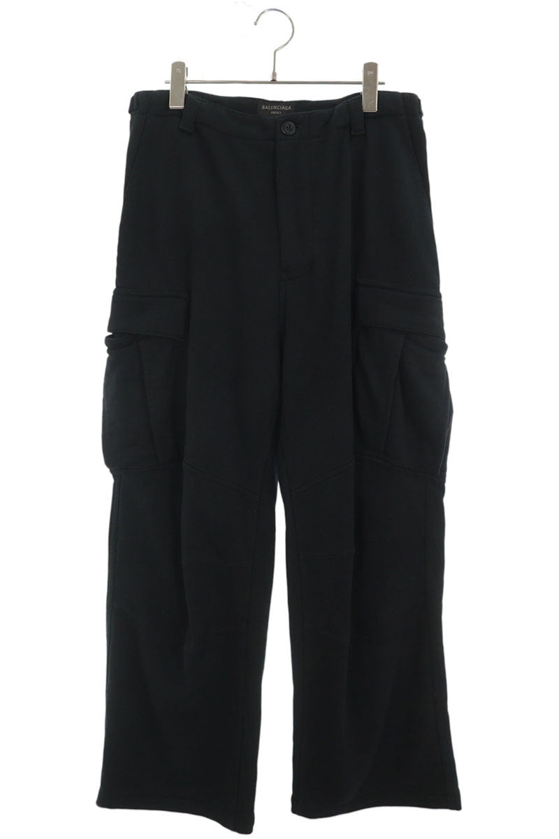 BALENCIAGA Cotton Cargo Sweatpants Black Size XXS