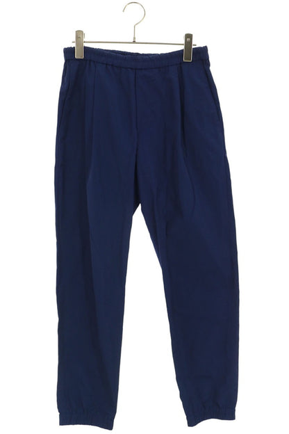 DRIES VAN NOTEN Rib Easy Poly Cotton Long Pants Blue Size 44