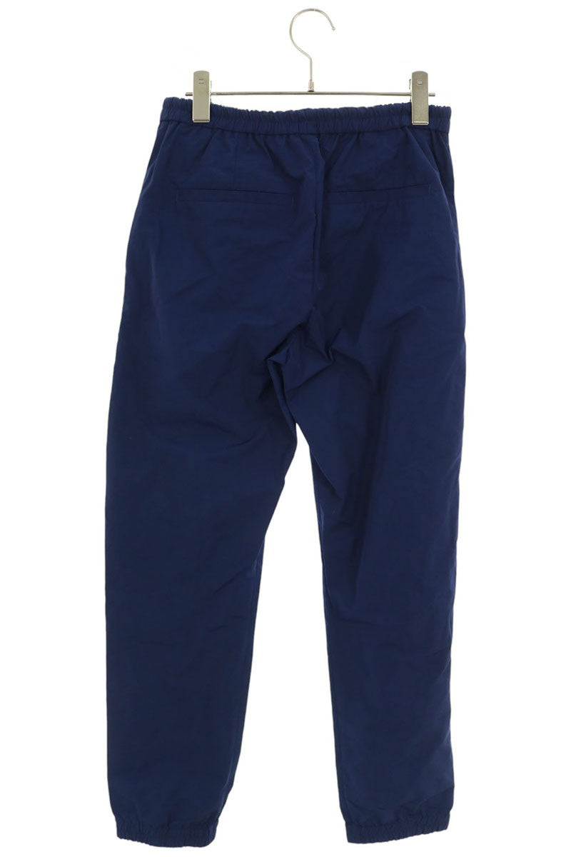 DRIES VAN NOTEN Rib Easy Poly Cotton Long Pants Blue Size 44