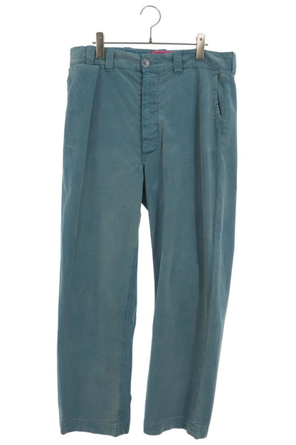 The Elder Statesman Distressed Cotton Pants Blue Size 32