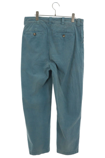 The Elder Statesman Distressed Cotton Pants Blue Size 32