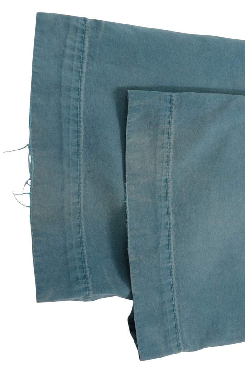 The Elder Statesman Distressed Cotton Pants Blue Size 32