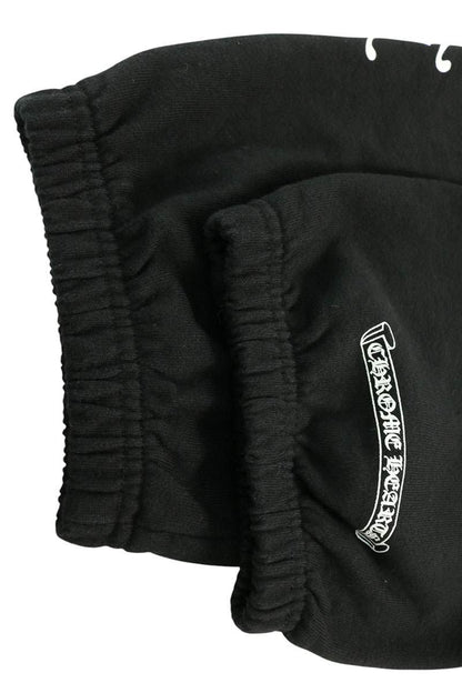 Chrome Hearts Side Logo Print Cotton Sweatpants Black Size L