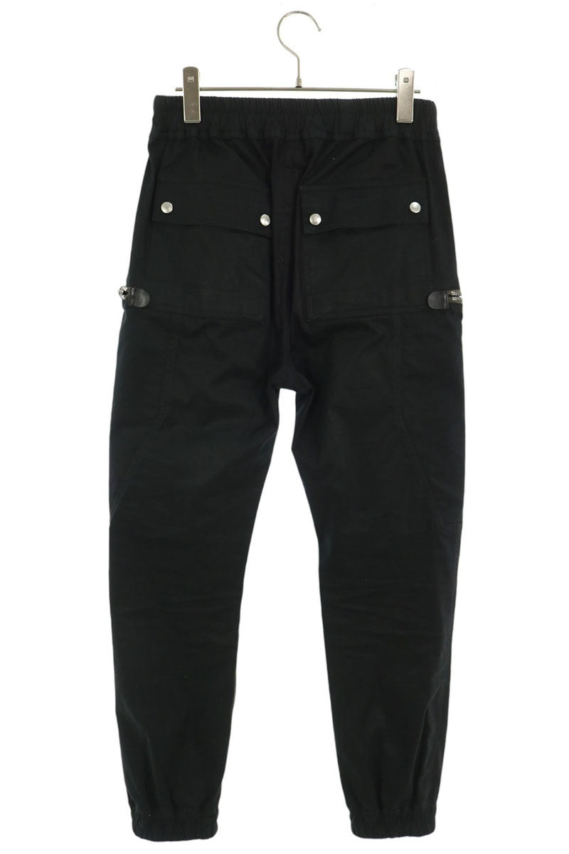 Rick Owens -TE Cotton Blend Long Pants Black Size 46