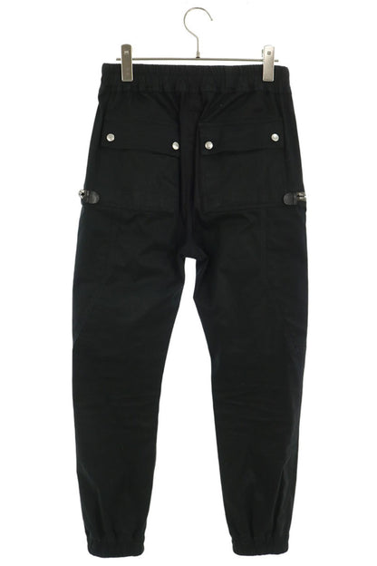 Rick Owens -TE Cotton Blend Long Pants Black Size 46
