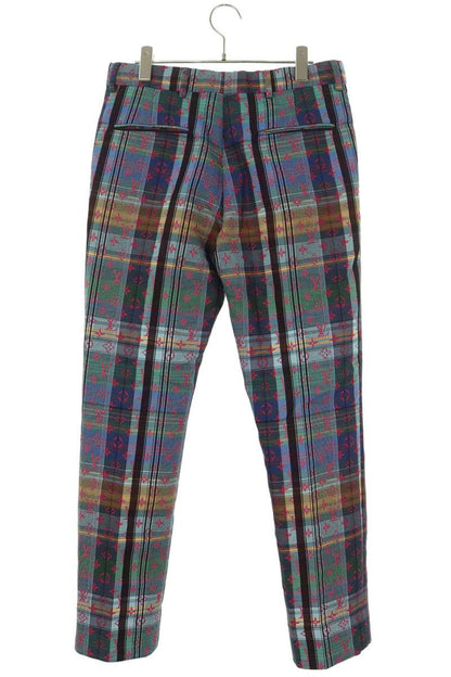 LOUISVUITTON 21AW Monogram Madras Check Pants Pink Size 38