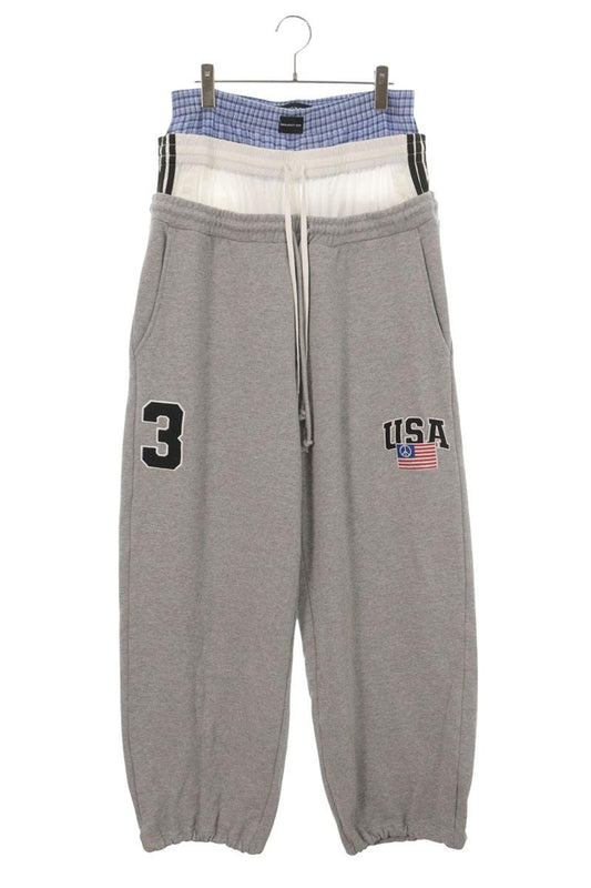 PROJECT GR 3 Layered Sweatpants Gray Blue Size 2
