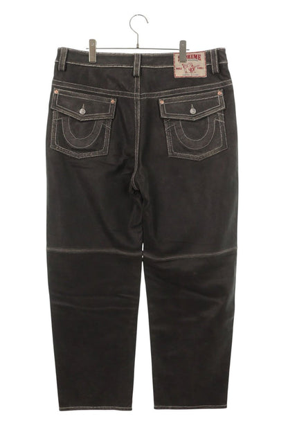 SUPREME 25AW True Religion Leather Pants Black Size 36