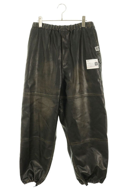 MIHARAYASUHIRO Vegan Leather Trousers Black Size 44