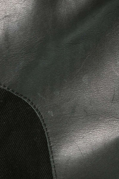 Rick Owens Larry Cargo Jog Leather Patch Pants Black Size 48