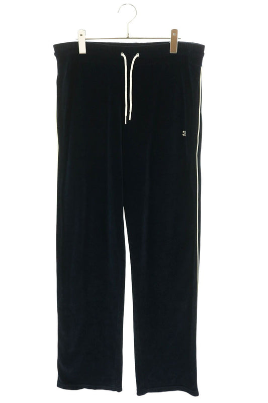 CELINE Triomphe Velour Track Pants Navy Blue Size XL