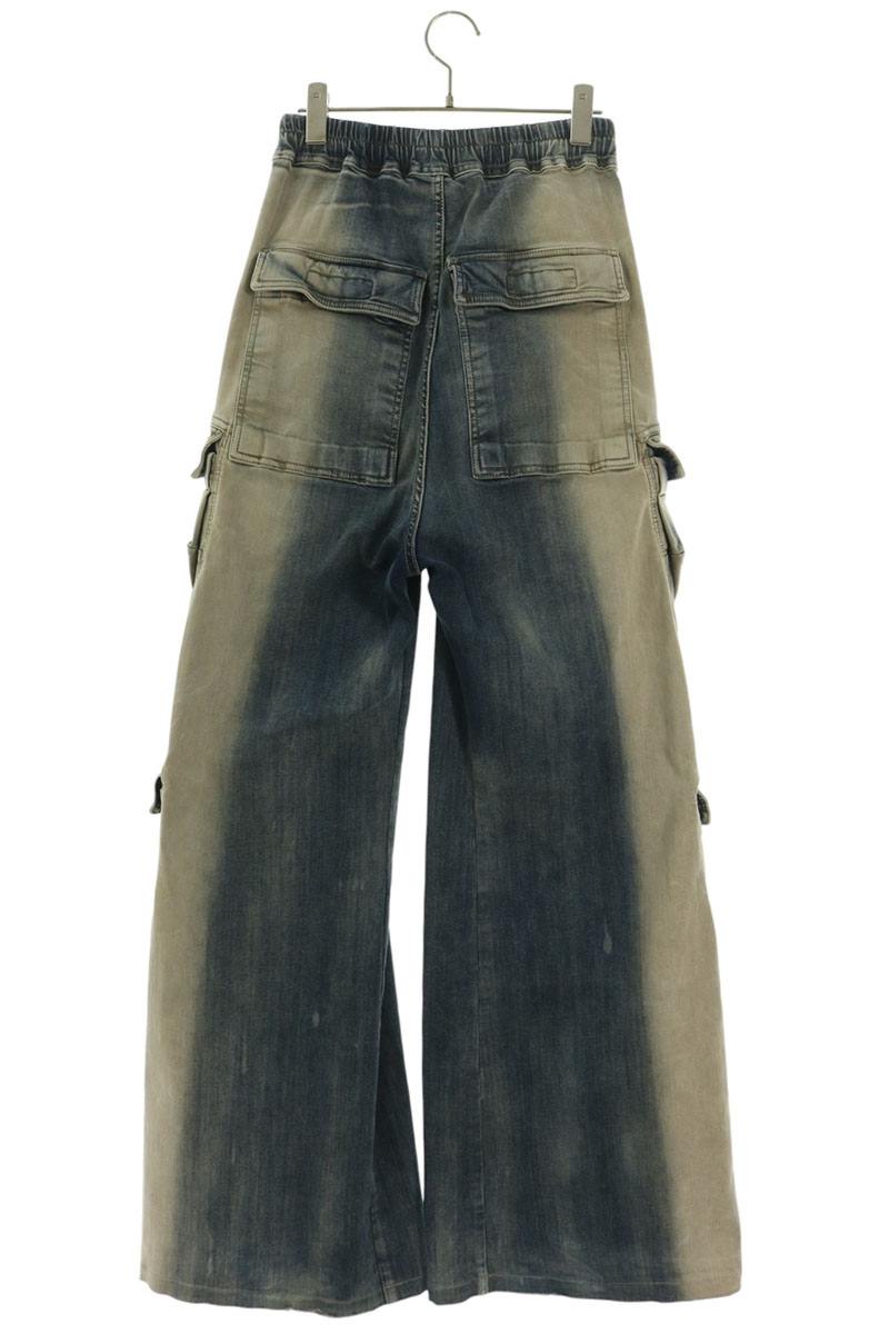Rick Owens DOUBLE CARGO JUMBO BELAS Pants Indigo Size 46
