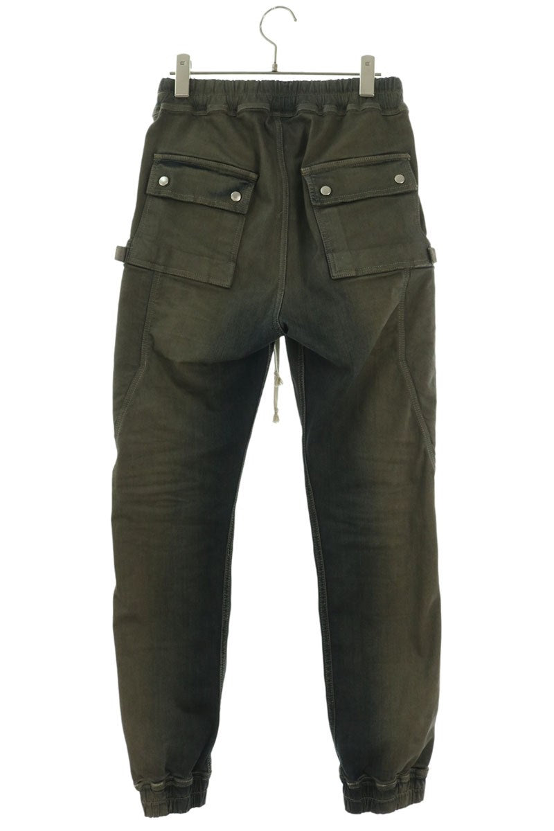 Rick Owens 25AW BAUHAUS CARGO Stonewash Denim Indigo Pants Size 48