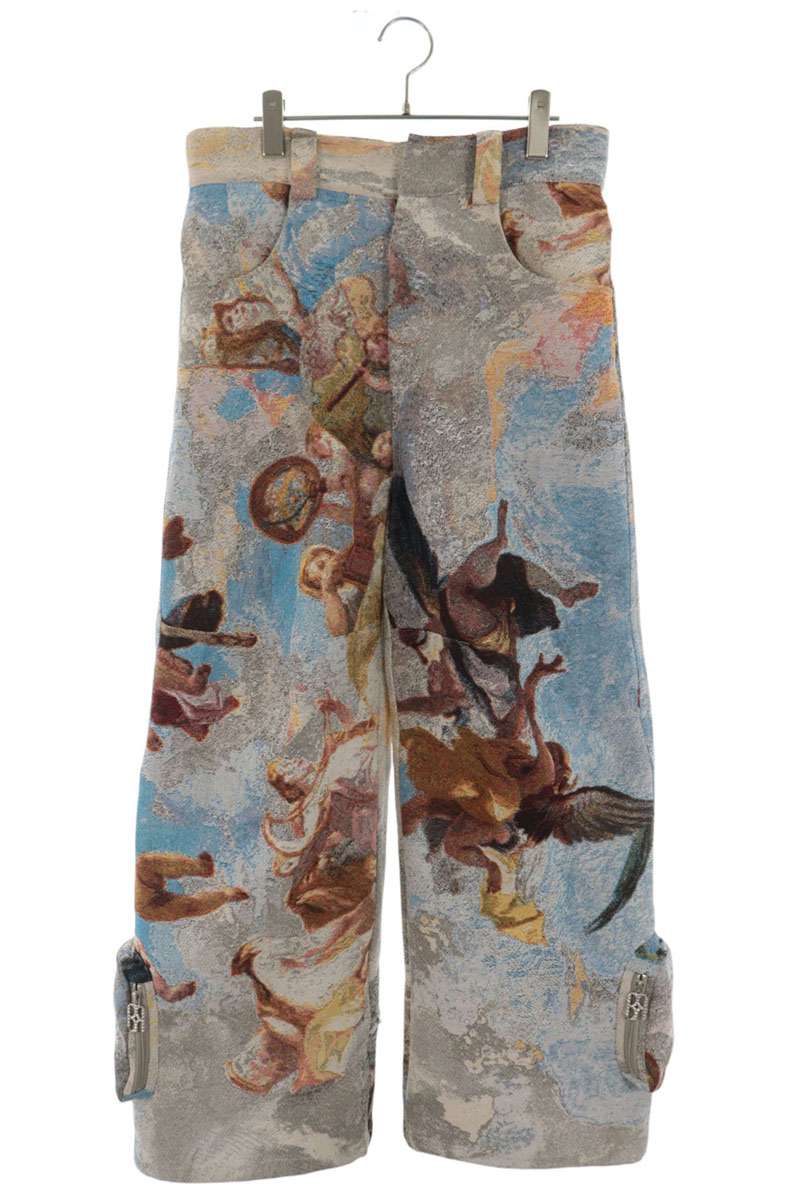 Birth Of Royal Child Jacquard Cargo Pants Blue Size S