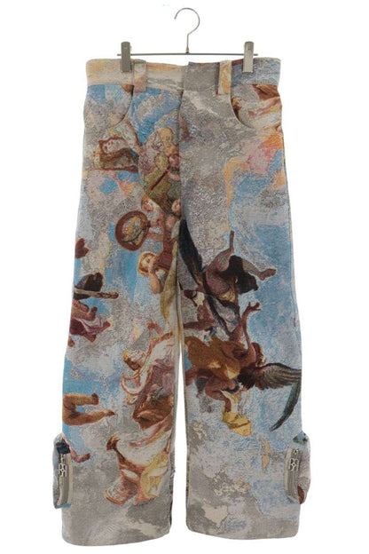 Birth Of Royal Child Jacquard Cargo Pants Blue Size S
