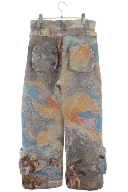 Birth Of Royal Child Jacquard Cargo Pants Blue Size S