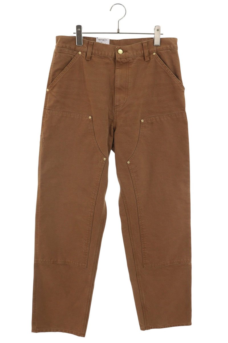 Carhartt Used Wash Double Knee Pants Brown Cotton Size 30