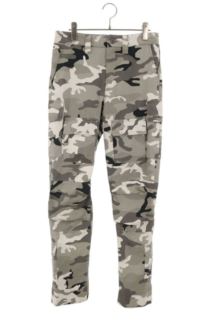 BALENCIAGA Camo Cotton Pants Size 44