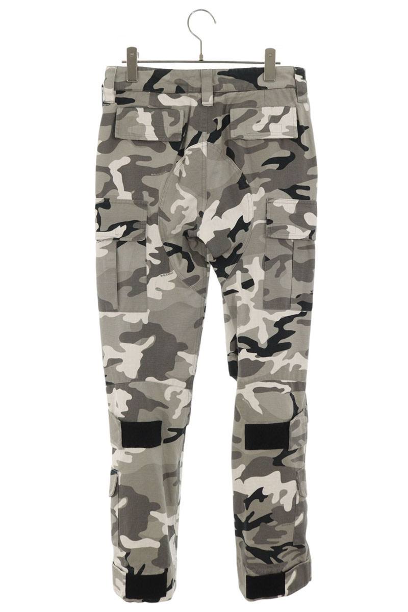 BALENCIAGA Camo Cotton Pants Size 44