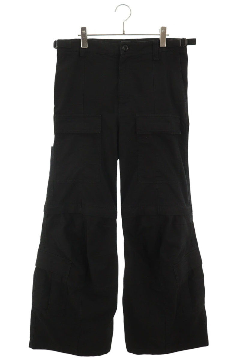 BALENCIAGA Cargo Flare Cotton Pants Size S