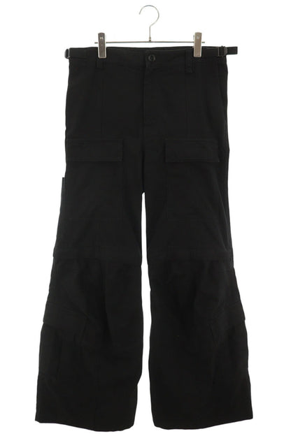 BALENCIAGA Cargo Flare Cotton Pants Size S