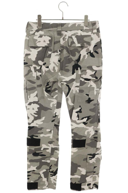 BALENCIAGA Multi Camo Cotton Pants Size 46