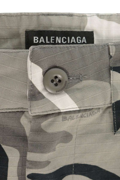 BALENCIAGA Multi Camo Cotton Pants Size 46