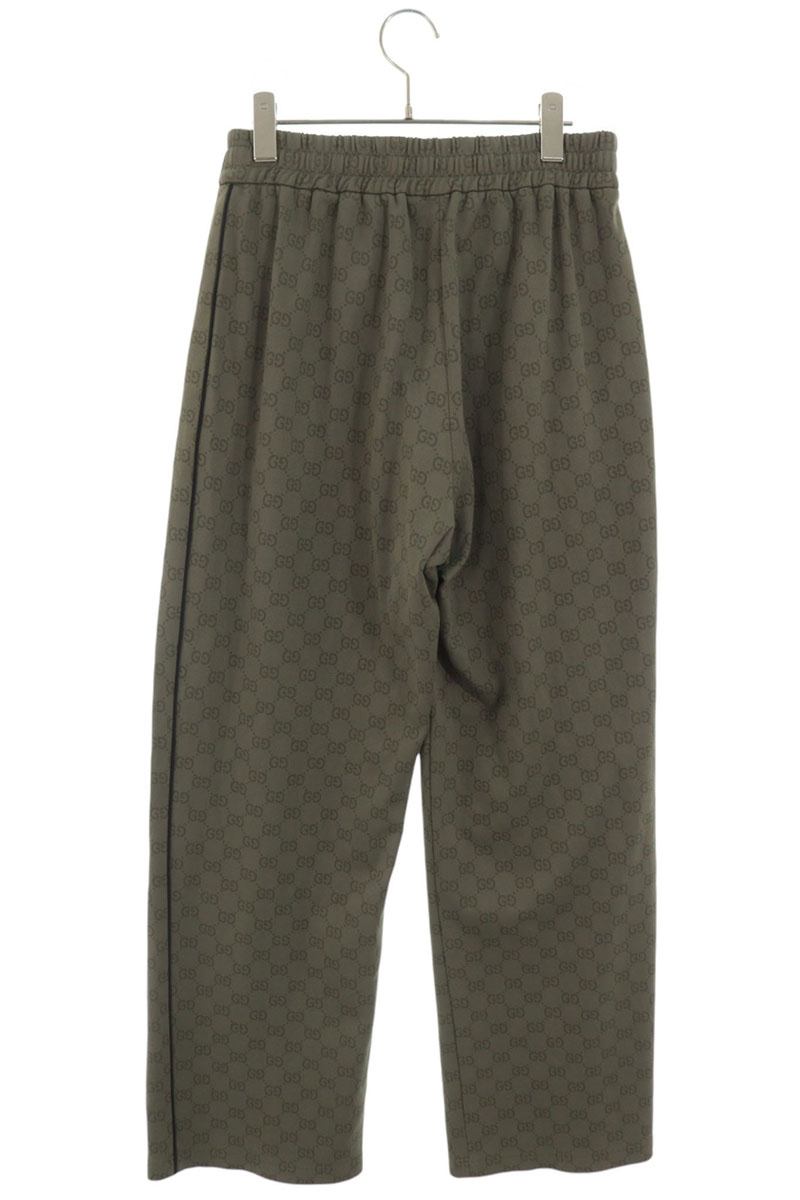 GUCCI XJHFV GG Jacquard Jersey Pants Green Size S