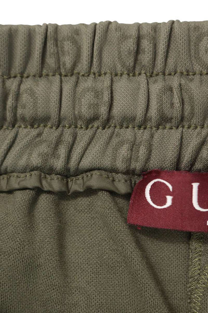 GUCCI XJHFV GG Jacquard Jersey Pants Green Size S