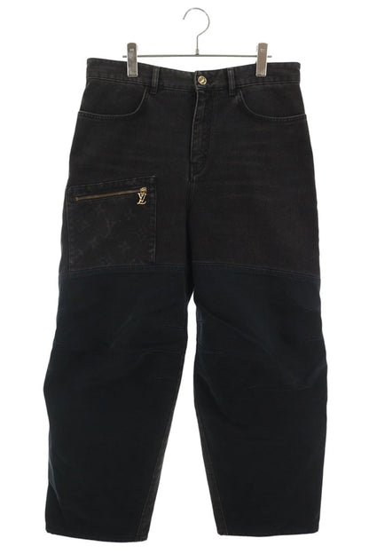 LOUISVUITTON 25AW Monogram Workwear Pants Black Size 30