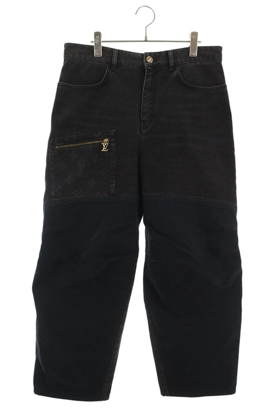 LOUISVUITTON 25AW Monogram Workwear Pants Black Size 30