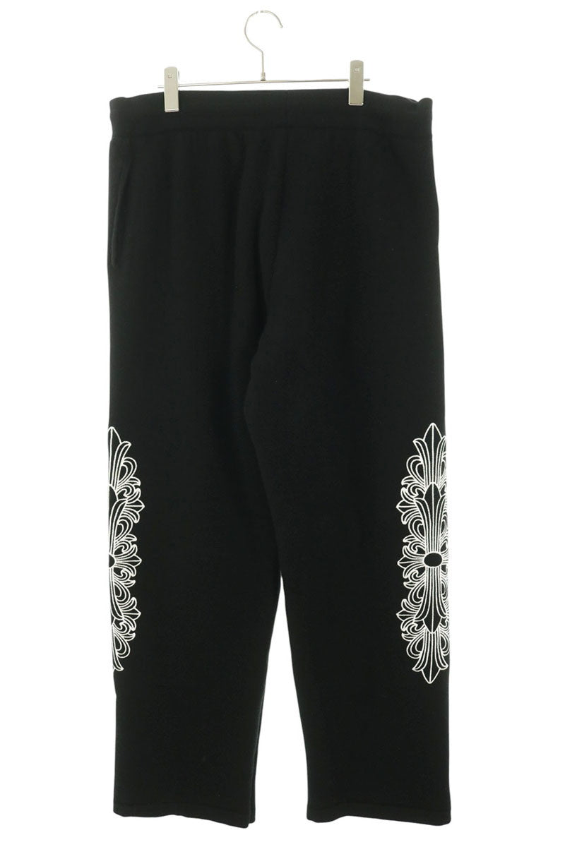 Chrome Hearts Floral Embroidered Cashmere Pants Size XL