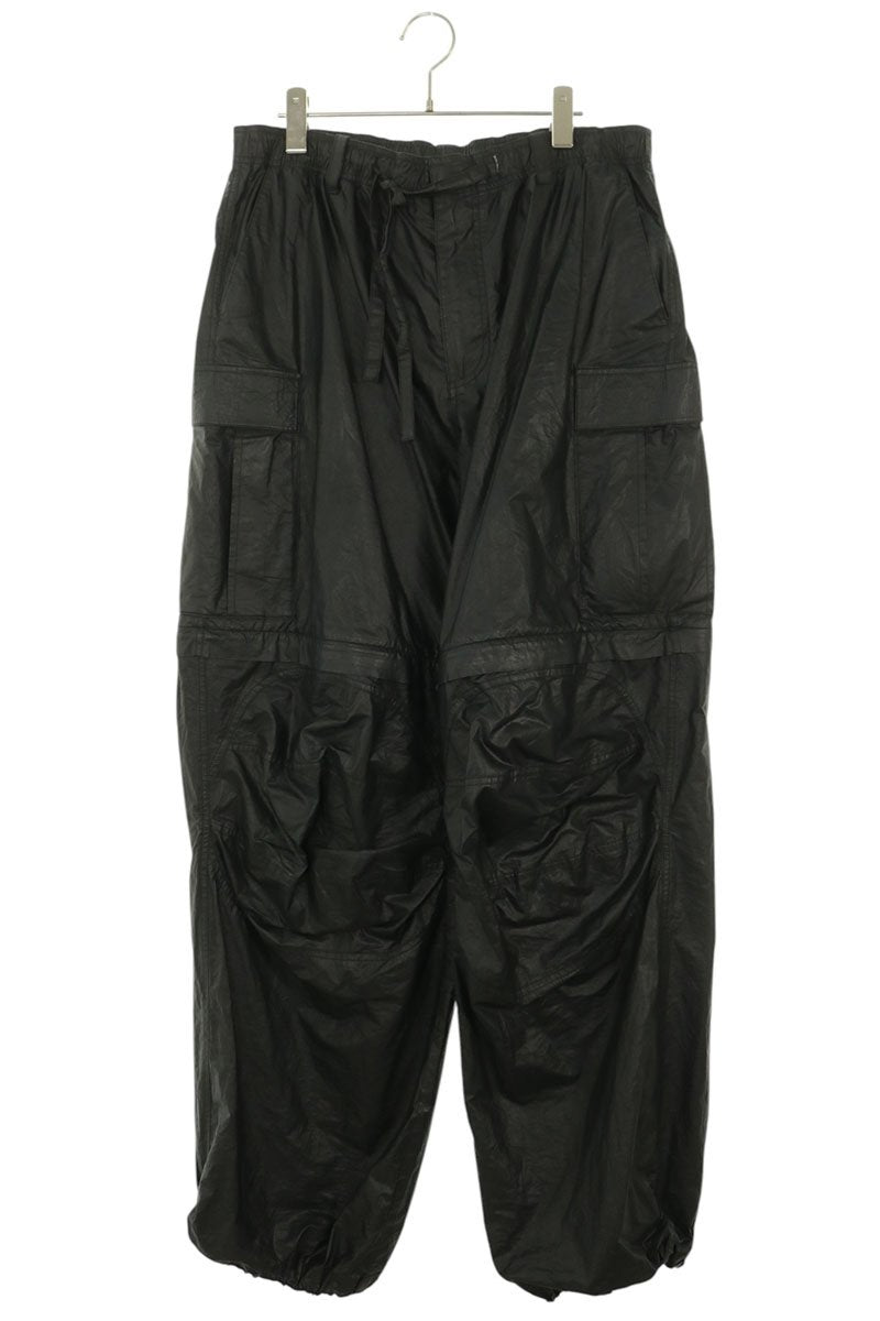 DINGYUN ZHANG 2-Way Coated Cargo Pants Black Size XL