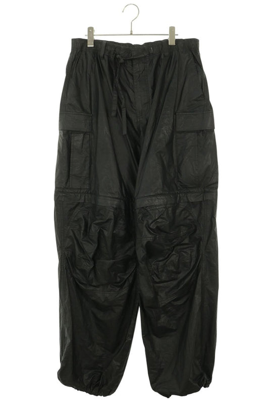 DINGYUN ZHANG 2-Way Coated Cargo Pants Black Size XL